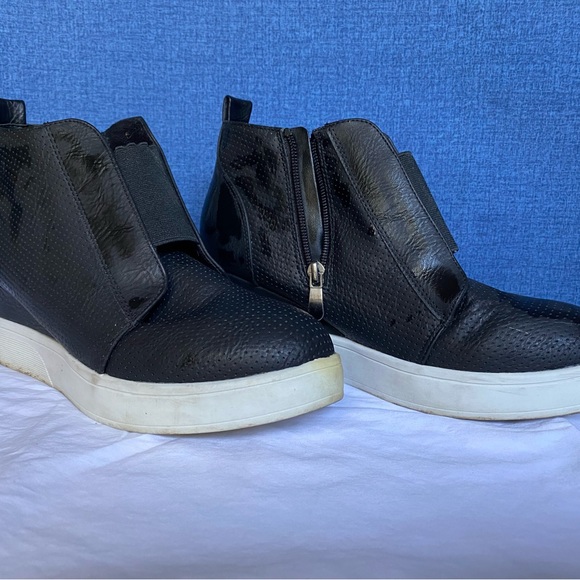 Slip On High Top Black Sneakers - Picture 7 of 9